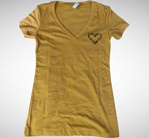 Money Luv Tattoo V neck