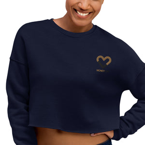 Money Luv Crop Sweatshirt