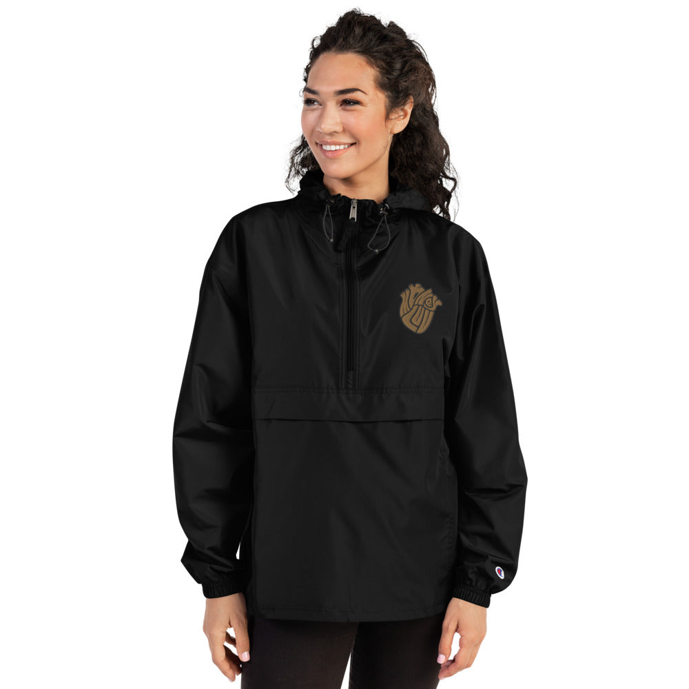 Embroidered Money Luv Champion Packable Jacket