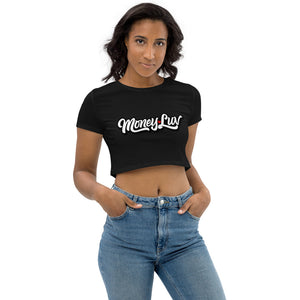 Money Luv Script organic Crop Top