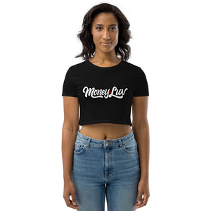 Money Luv Script organic Crop Top