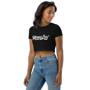 Money Luv Script organic Crop Top