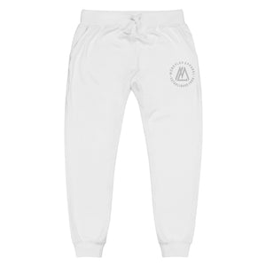 White Monogram Fleece sweatpants