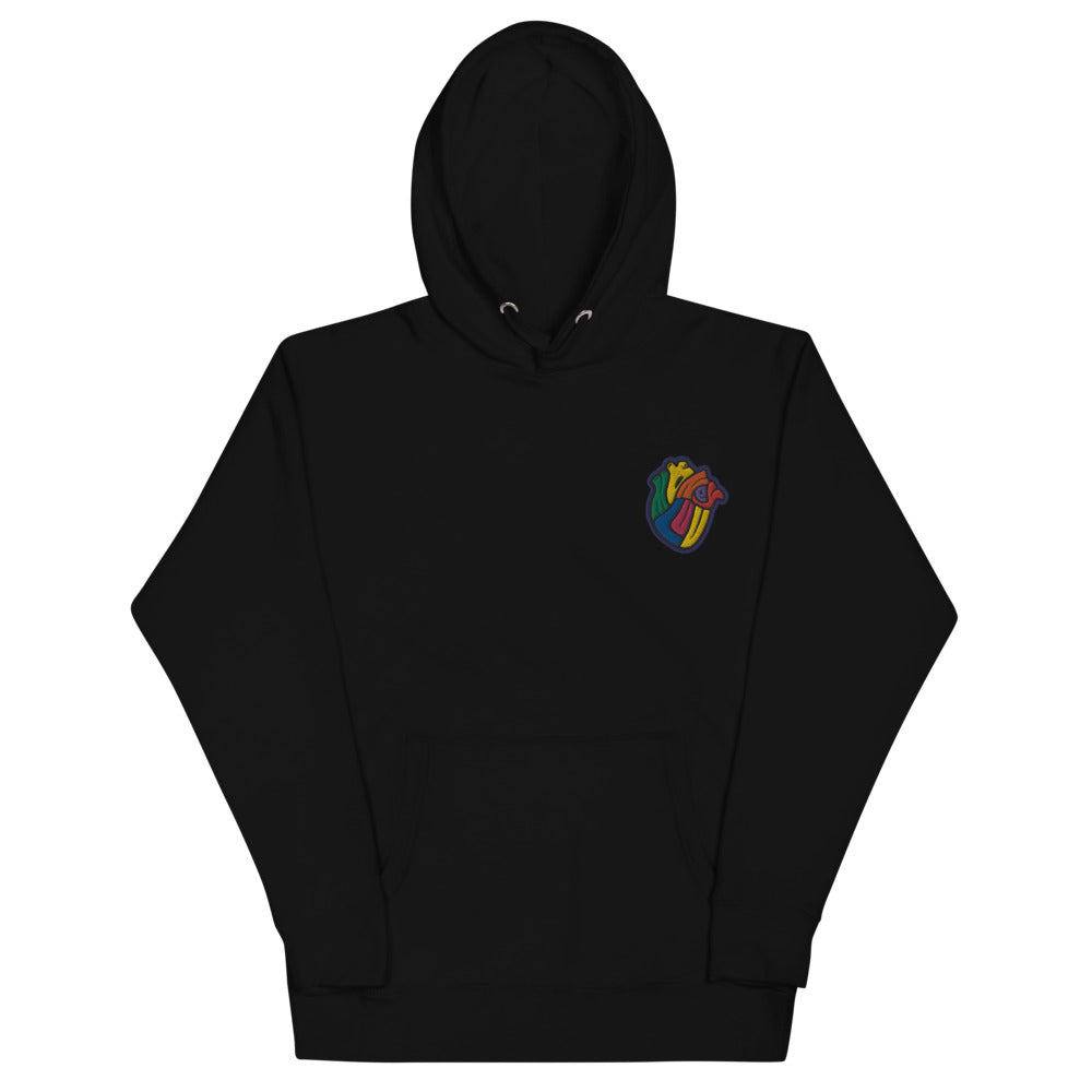 Multi Color Heart Hoodie