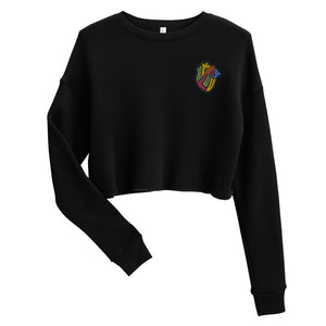 Money Luv Multi Color Crop Sweatshirt