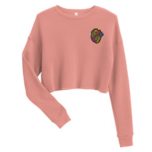 Money Luv Multi Color Crop Sweatshirt